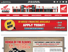 Tablet Screenshot of hondaoftheozarks.com